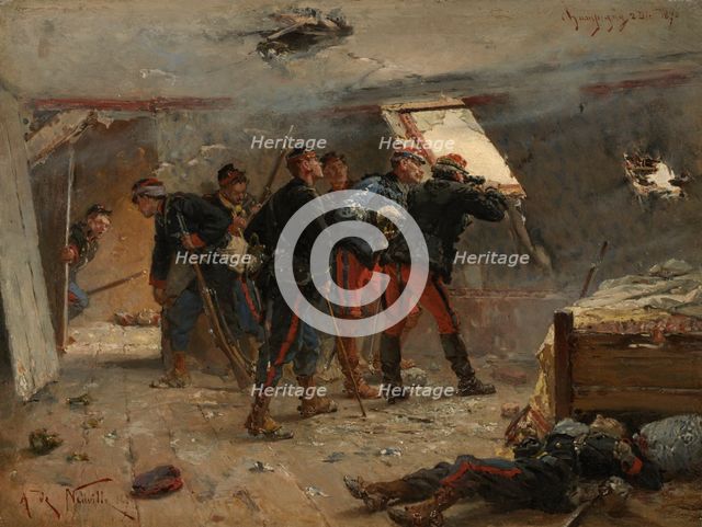 Champigny, 2 December 1870, c1875-77. Creator: Alphonse de Neuville.