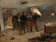 Champigny, 2 December 1870, c1875-77. Creator: Alphonse de Neuville