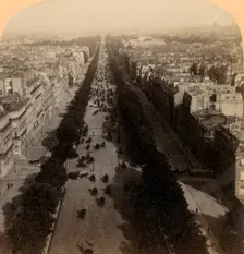 Champs Elysees, the Favorite Drive of Paris, France 1894. Creator: Underwood & Underwood