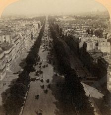 Champs Elysees, the Favorite Drive of Paris, France 1894. Creator: Underwood & Underwood