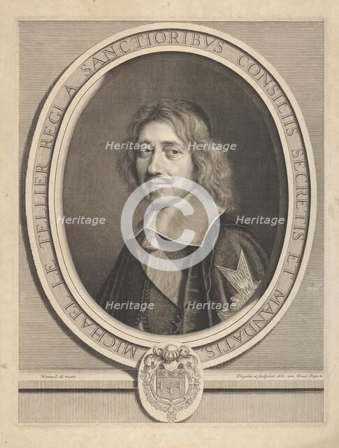 Chancelier Michel IV Le Tellier, ca. 1661. Creator: Robert Nanteuil.