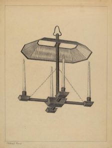 Chandeleir, 1935/1942. Creator: Mildred Ford