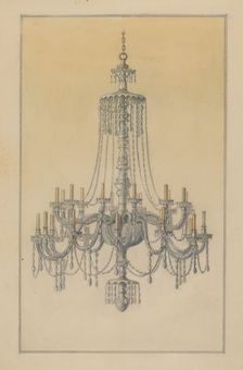 Chandelier, 1935/1942. Creator: Simon Weiss