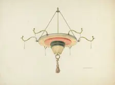 Chandelier, 1939. Creator: Edward Jewett