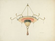 Chandelier, 1939. Creator: Edward Jewett