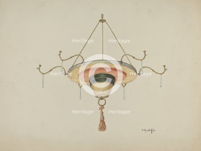 Chandelier, 1941. Creator: Cornelius Christoffels.