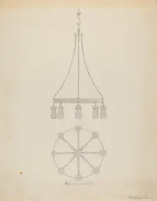 Chandelier, c. 1936. Creator: Mildred Ford