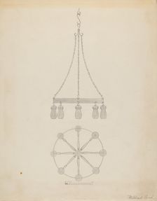 Chandelier, c. 1936. Creator: Mildred Ford