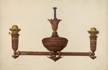 Chandelier, c. 1941. Creator: John H. Tercuzzi