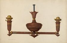 Chandelier, c. 1941. Creator: John H. Tercuzzi