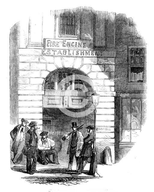 Chandos-street Fire-Engine Station, 1858.  Creator: Unknown.