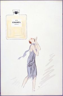 Chanel N°5 Paris, from album White Bottoms, 1927. Creator: Sem, (Georges Goursat) (1863-1934)