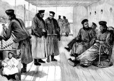 Chang Yen Hoon, Chinese peace envoy, on board the "Empress of China", 1895. Creator: P Naumann