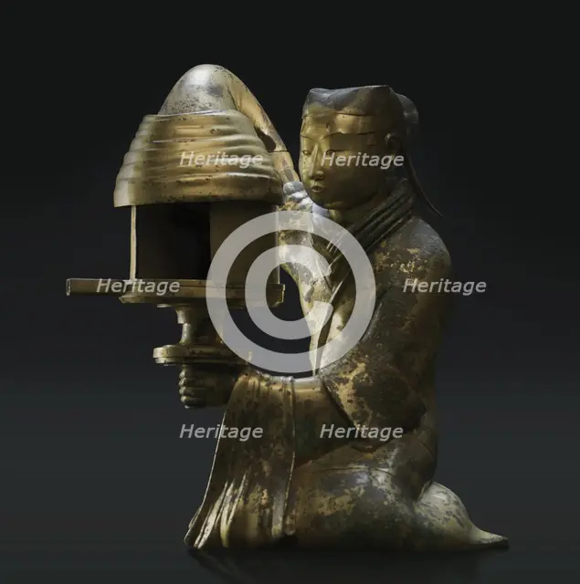 Changxin Palace Lamp, 2th century BC. Creator: Chinese Master ().