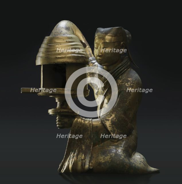Changxin Palace Lamp, 2th century BC. Creator: Chinese Master ().