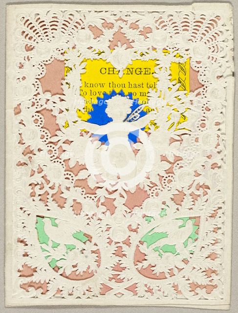 Change (valentine), c.1850. Creator: Unknown.
