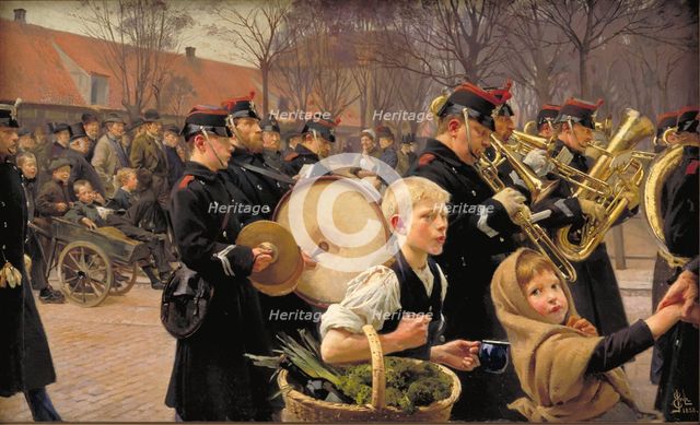 Changing of the Guard, 1888. Creator: Erik Henningsen.