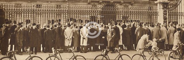 'Changing of the Guard, Buckingham Palace, December 4th', 1936 (1937). Artist: Unknown.
