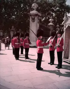 Changing of the Guard, Buckingham Palace, London, c1955. Creator: Arthur Charles Kirby Ware
