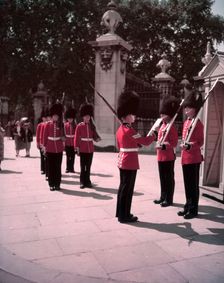 Changing of the Guard, Buckingham Palace, London, c1955. Creator: Arthur Charles Kirby Ware