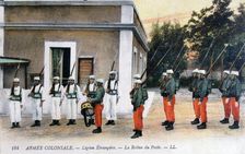 Changing of the Guard, French Foreign Legion, c1910