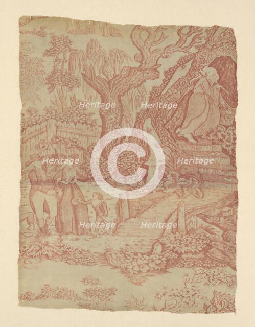 Changing Seasons (Furnishing Fabric), England, 1789/90. Creator: Unknown.