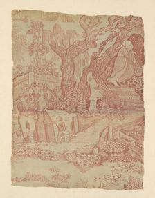 Changing Seasons (Furnishing Fabric), England, 1789/90. Creator: Unknown