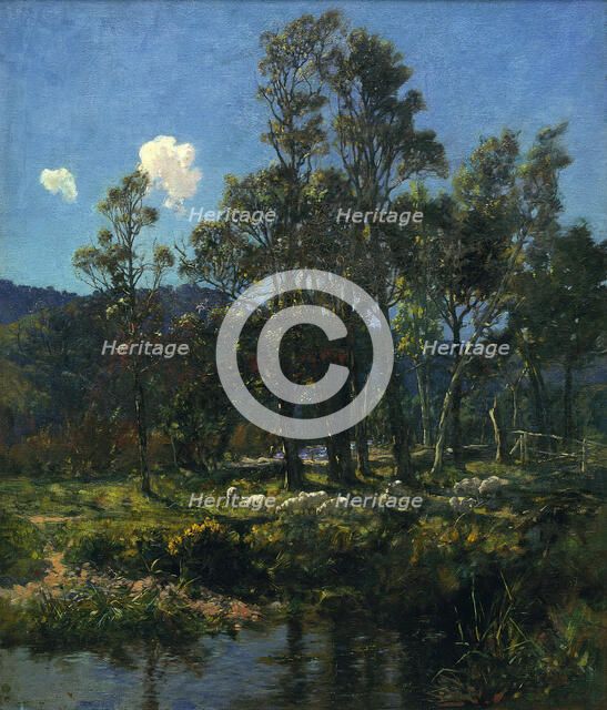 Changing pasture, 1899. Creator: James McLauchlan Nairn.