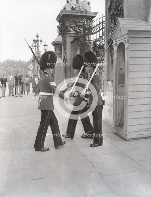 Changing the Guard at Buckingham Palace, London, c1955. Creator: Arthur Charles Kirby Ware.