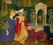 Changing the Letter, 1908. Creator: Joseph Edward Southall