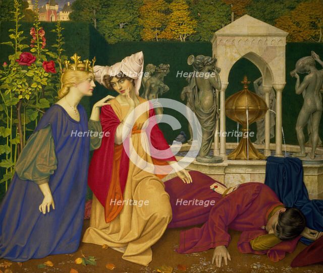 Changing the Letter, 1908. Creator: Joseph Edward Southall.