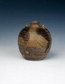 Changsha stoneware jar, Late Tang or Five Dynasties, China, 9th-10th century