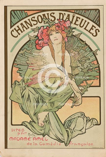Chansons d'Aïeules, 1898. Creator: Alphonse Mucha.