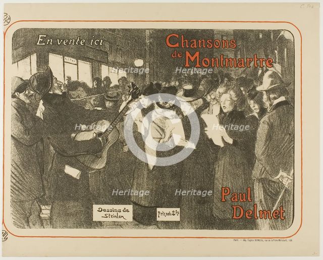 Chansons de Montmartre, 1899. Creator: Theophile Alexandre Steinlen.