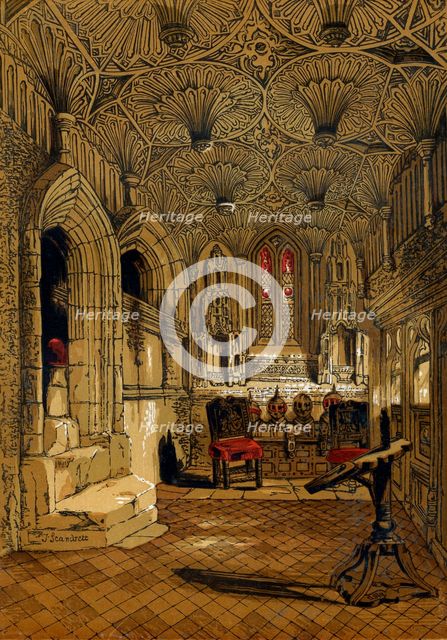 Chantry Chapel, Adjoining the Beauchamp Chapel, Warwick, 1845.Artist: John Scandrett Harford