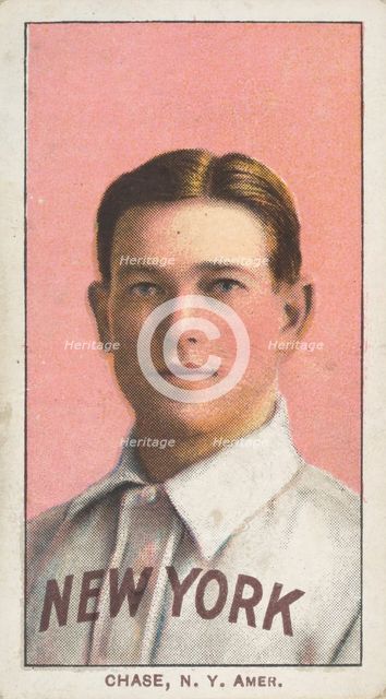Chase, New York, American League, from the White Border series (T206) for the American ..., 1909-11. Creator: American Tobacco Company.