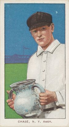 Chase, New York, American League, from the White Border series (T206) for the American ..., 1909-11. Creator: American Tobacco Company
