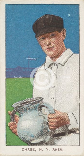 Chase, New York, American League, from the White Border series (T206) for the American ..., 1909-11. Creator: American Tobacco Company.