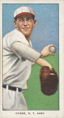 Chase, New York, American League, from the White Border series (T206) for the American ..., 1909-11. Creator: American Tobacco Company
