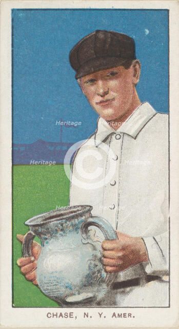 Chase, New York, American League, from the White Border series (T206) for the American ..., 1909-11. Creator: American Tobacco Company.