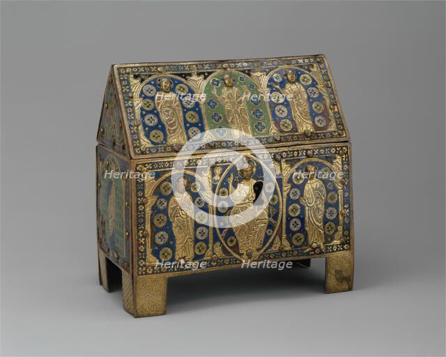 Chasse with Christ in Majesty and Apostles, French, ca. 1190-1200. Creator: Unknown.