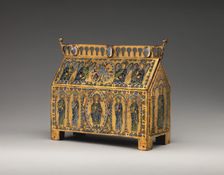 Chasse with Christ in Majesty and the Lamb of God, French, ca. 1180-90. Creator: Unknown