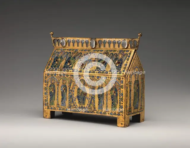 Chasse with Christ in Majesty and the Lamb of God, French, ca. 1180-90. Creator: Unknown.