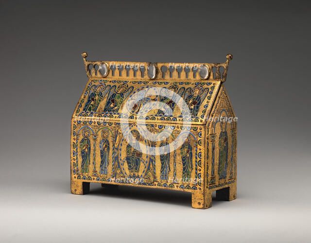 Chasse with Christ in Majesty and the Lamb of God, French, ca. 1180-90. Creator: Unknown.