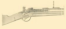 Chassepot Breech-Loader - Longitudinal Vertical Section c1872. Creator: Unknown