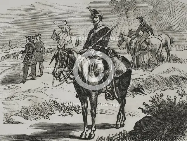 Chasseur d'Afrique, French Army, 1870.  Creator: Unknown.
