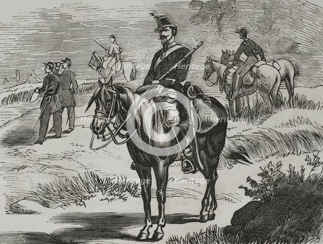 Chasseur d'Afrique, French Army, 1870.  Creator: Unknown.
