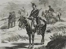 Chasseur d'Afrique, French Army, 1870. Creator: Unknown