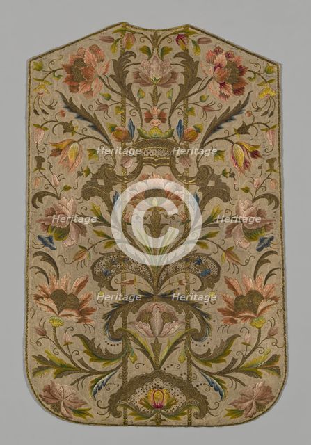 Chasuble (Back), Italy, 1701/25. Creator: Unknown.