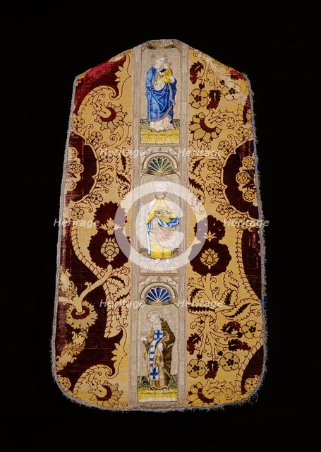 Chasuble with Orphrey Band, Spain, Chasuble: Late 15th cent; Band: Late 15th/early 16th century. Creator: Unknown.